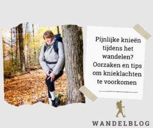 Pijnlijke knieën tijdens het wandelen